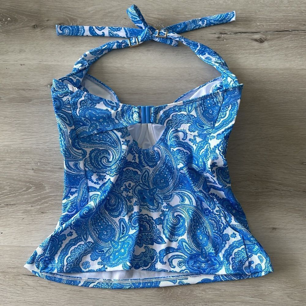 Bravissimo Koh Samui Tankini Top Blue/White NWT - Picture 4 of 5